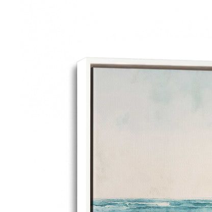 [Color:Opaque White], Picture of art in a White frame at an angle