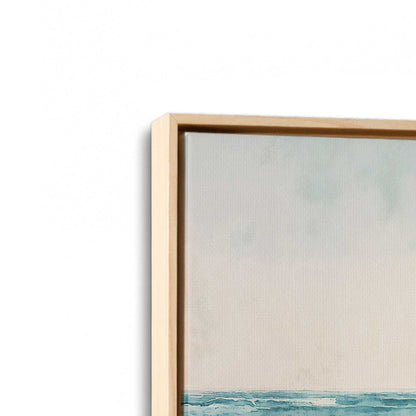 [Color:American Maple], Picture of art in a American Maple frame at an angle