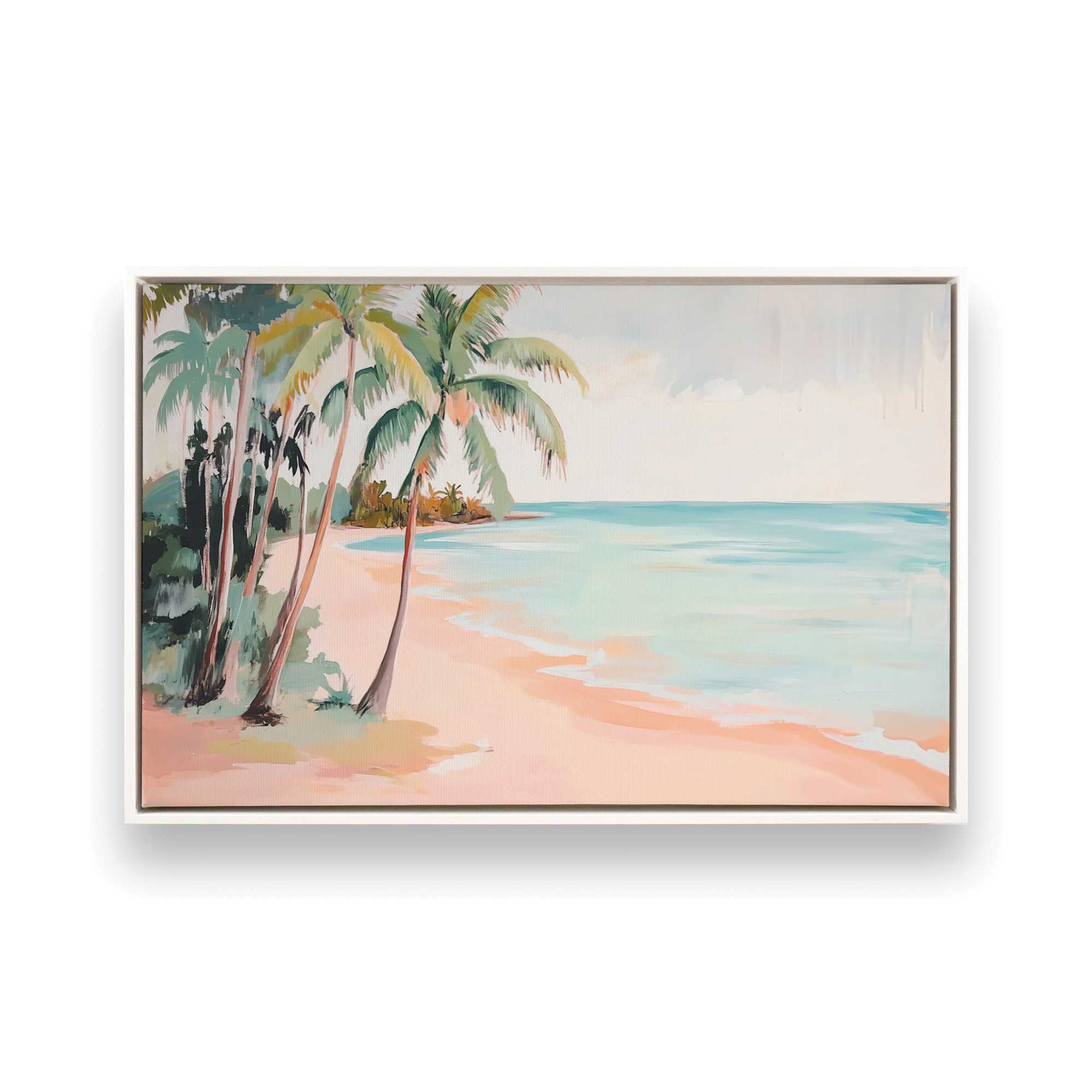 [Color:Opaque White], Picture of art in a White frame