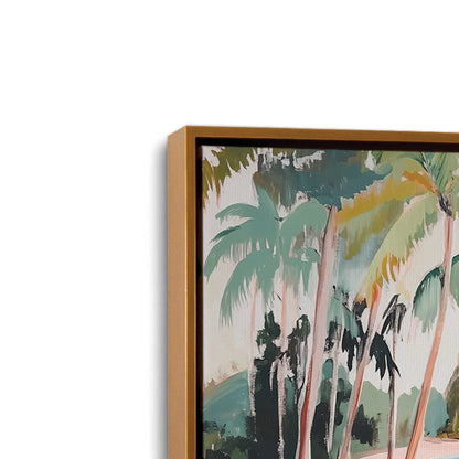 [Color:Polished Gold], Picture of art in a Polished Gold frame at an angle