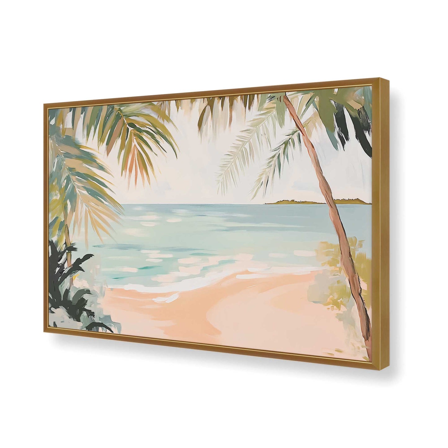 [Color:Polished Gold], Picture of art in a Polished Gold frame of the corner