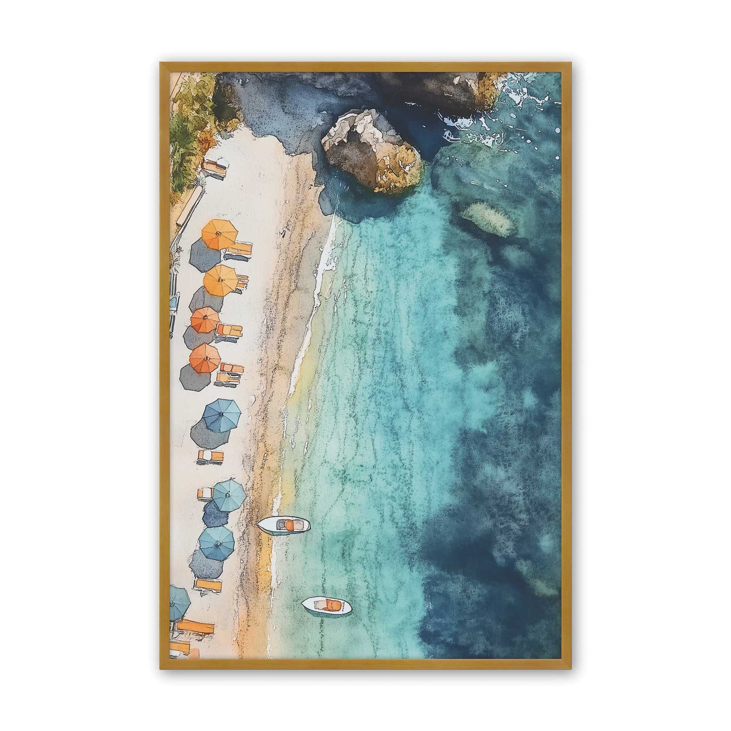 [Color:Polished Gold], Picture of art in a Polished Gold frame
