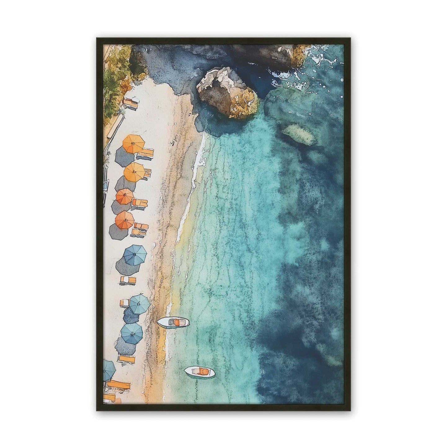 [Color:Satin Black], Picture of art in a Satin Black frame