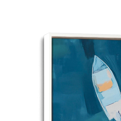 [Color:Opaque White], Picture of art in a White frame at an angle
