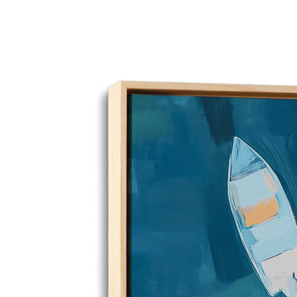 [Color:American Maple], Picture of art in a American Maple frame at an angle