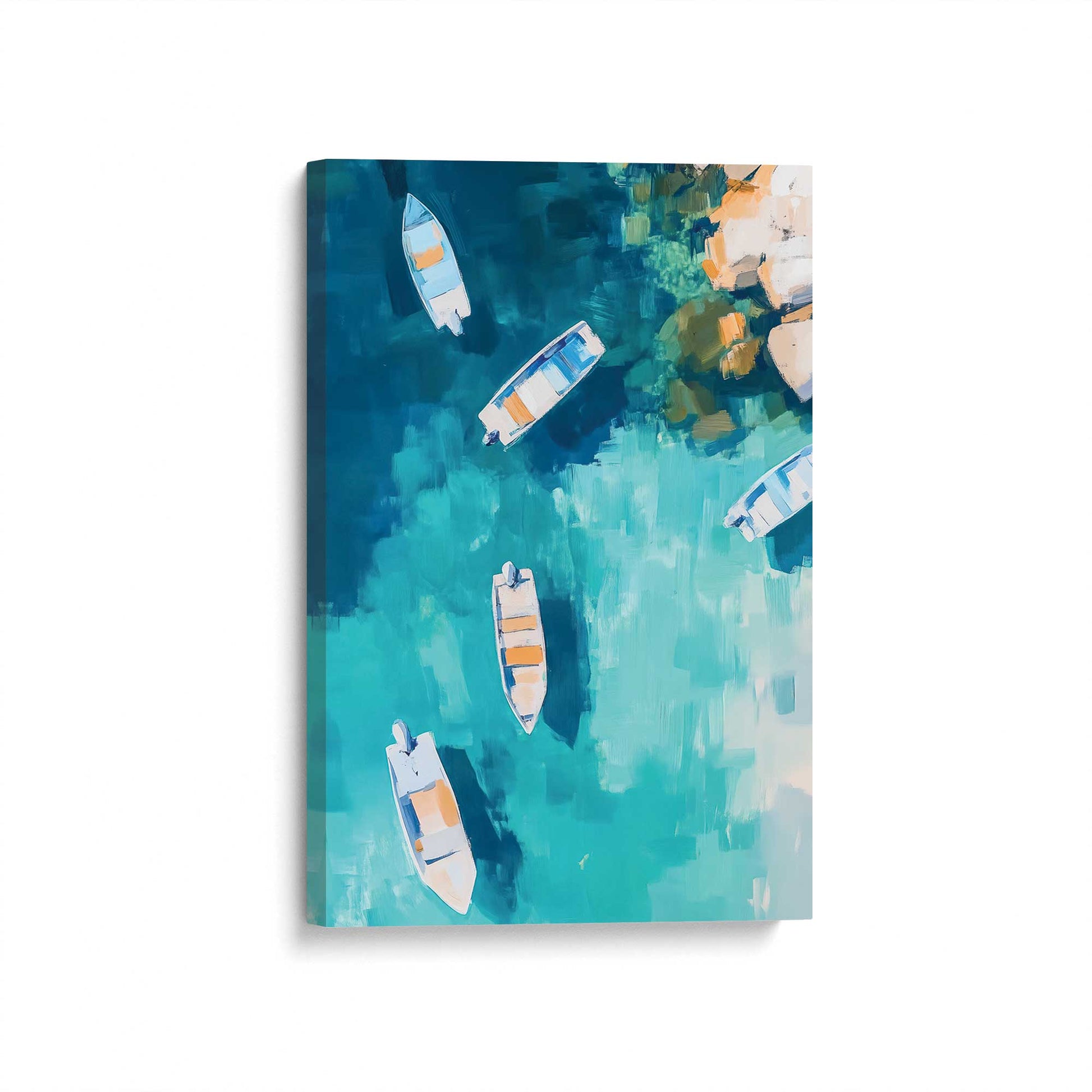 [Color:Stretched Canvas], Picture of art at an angle