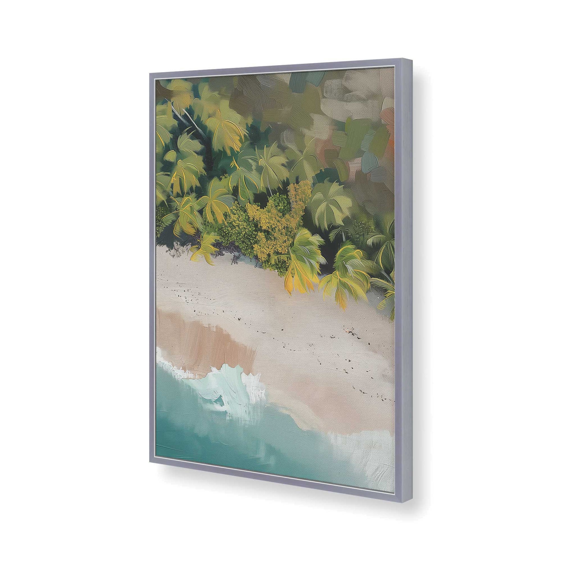 [Color:Polished Chrome], Picture of art in a Polished Chrome frame of the corner