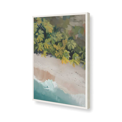 [Color:Opaque White], Picture of art in a Opaque White frame of the corner