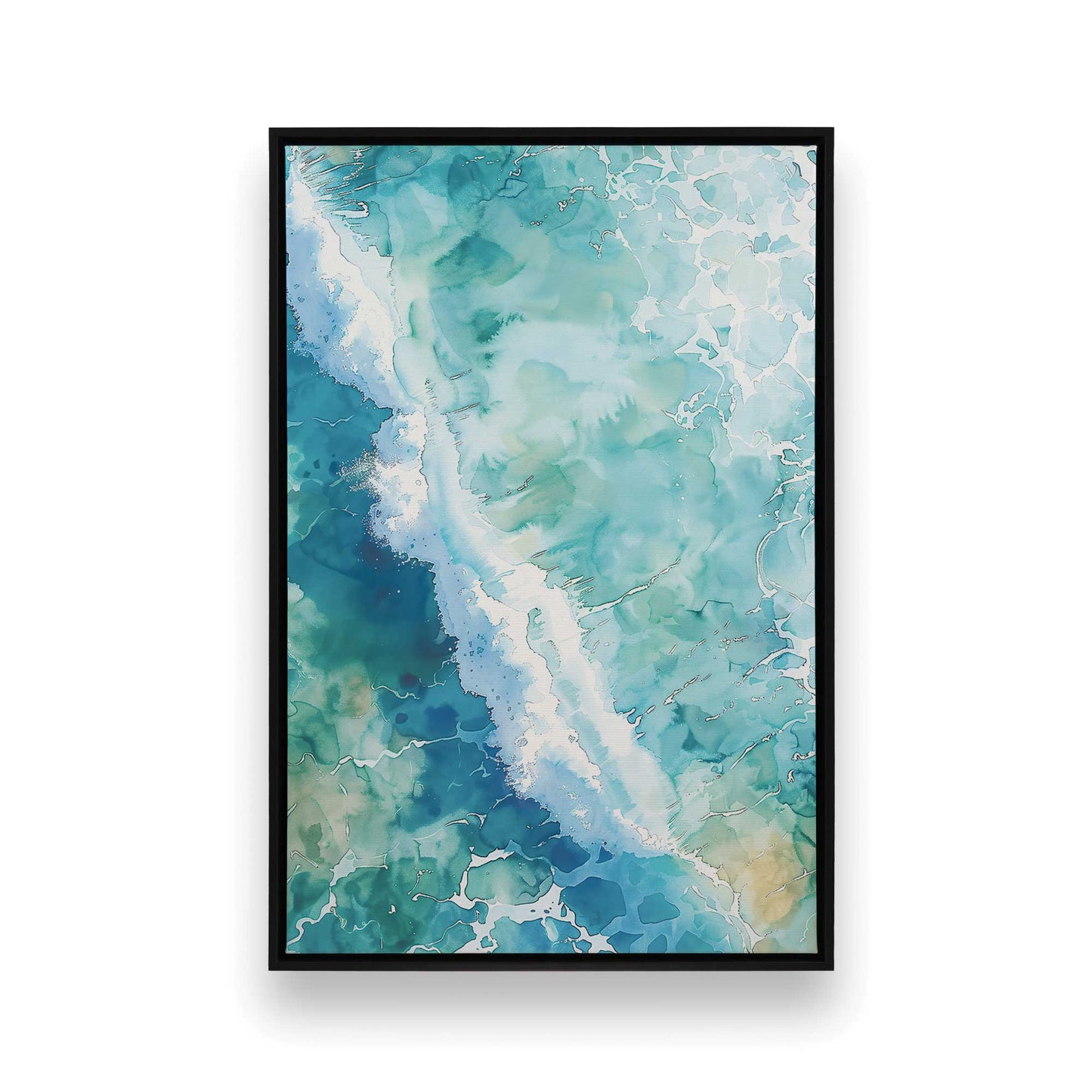 [Color:Satin Black], Picture of art in a Satin Black frame
