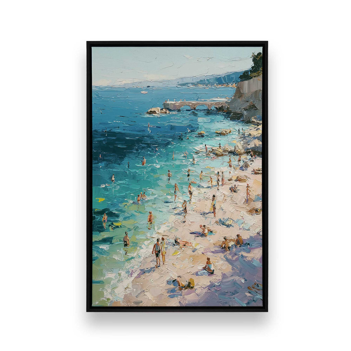 [Color:Satin Black], Picture of art in a Satin Black frame
