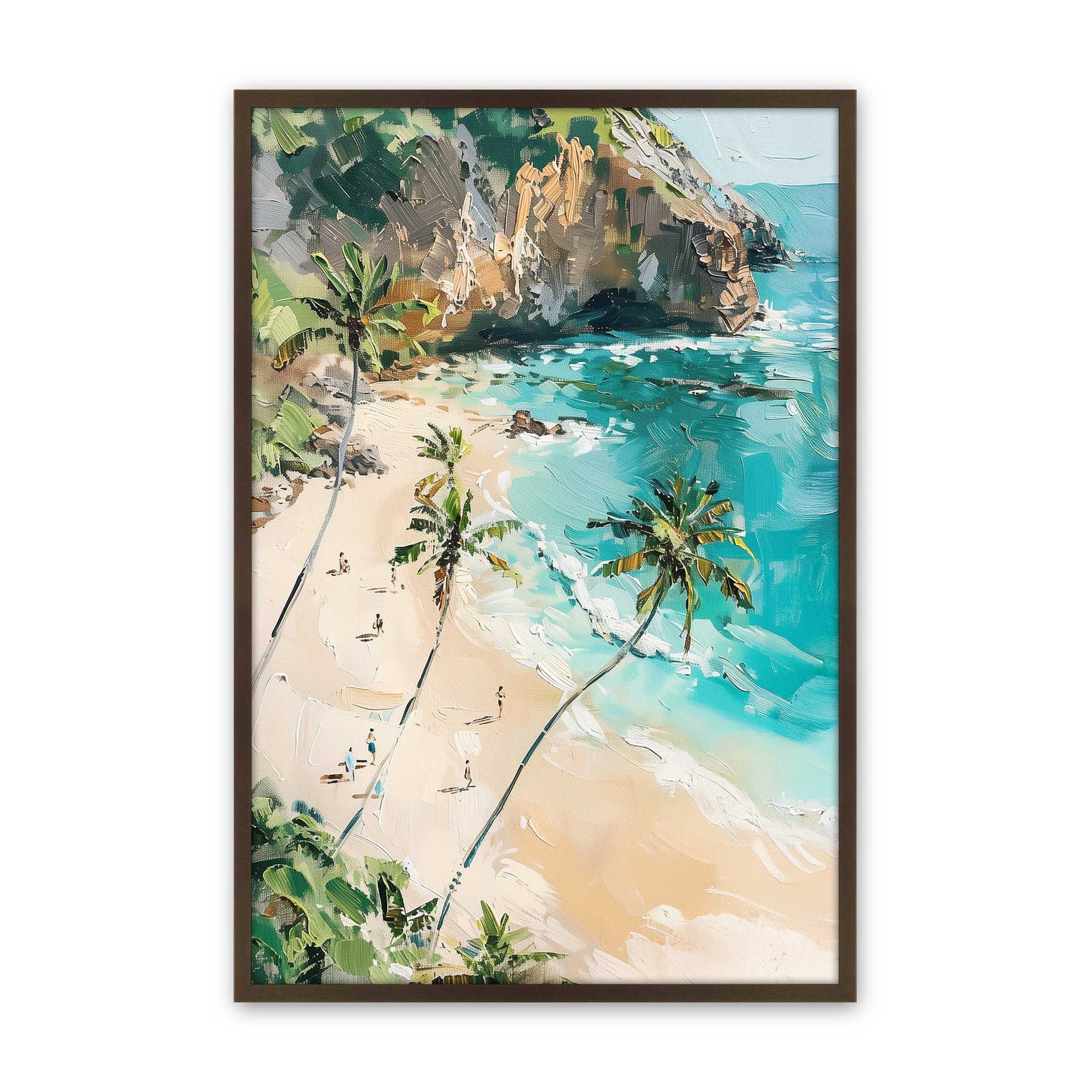 [Color:Brown], Picture of art in a Brown frame