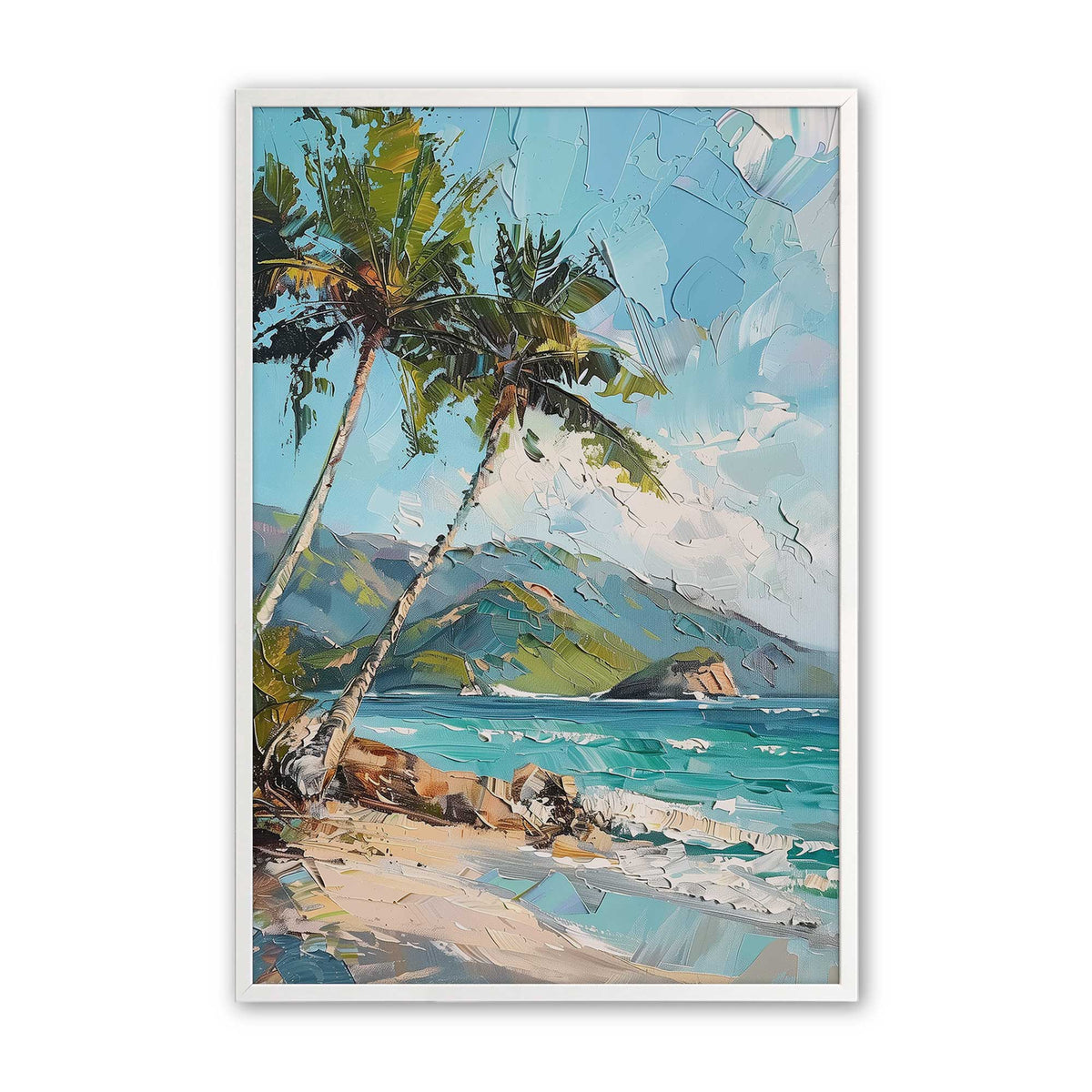 [Color:Opaque White], Picture of art in a Opaque White frame