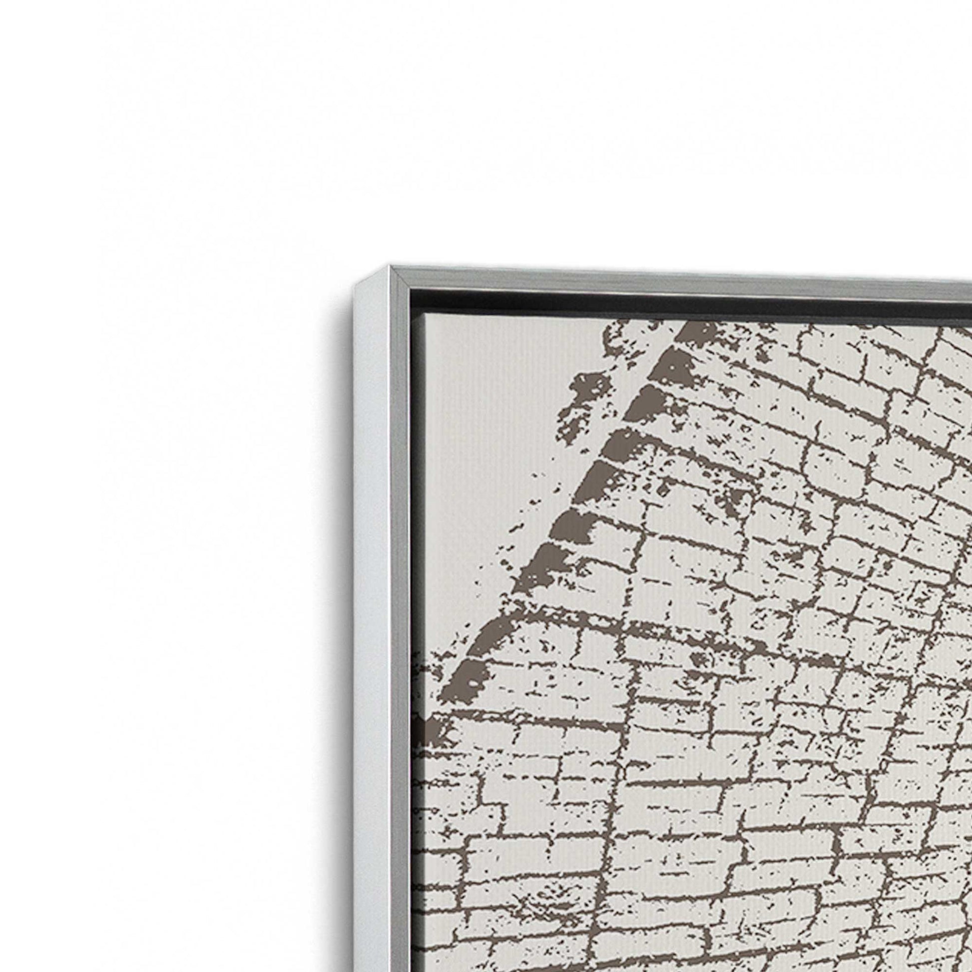 [Color:Polished Chrome], Picture of art in a Polished Chrome frame at an angle