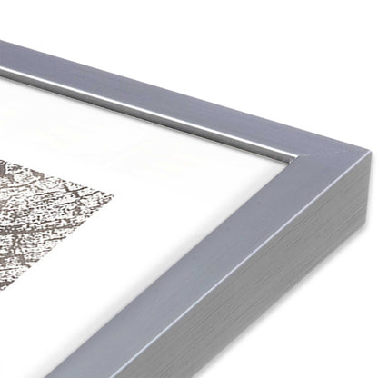 [Color:Polished Chrome], Picture of art in a Polished Chrome frame at an angle