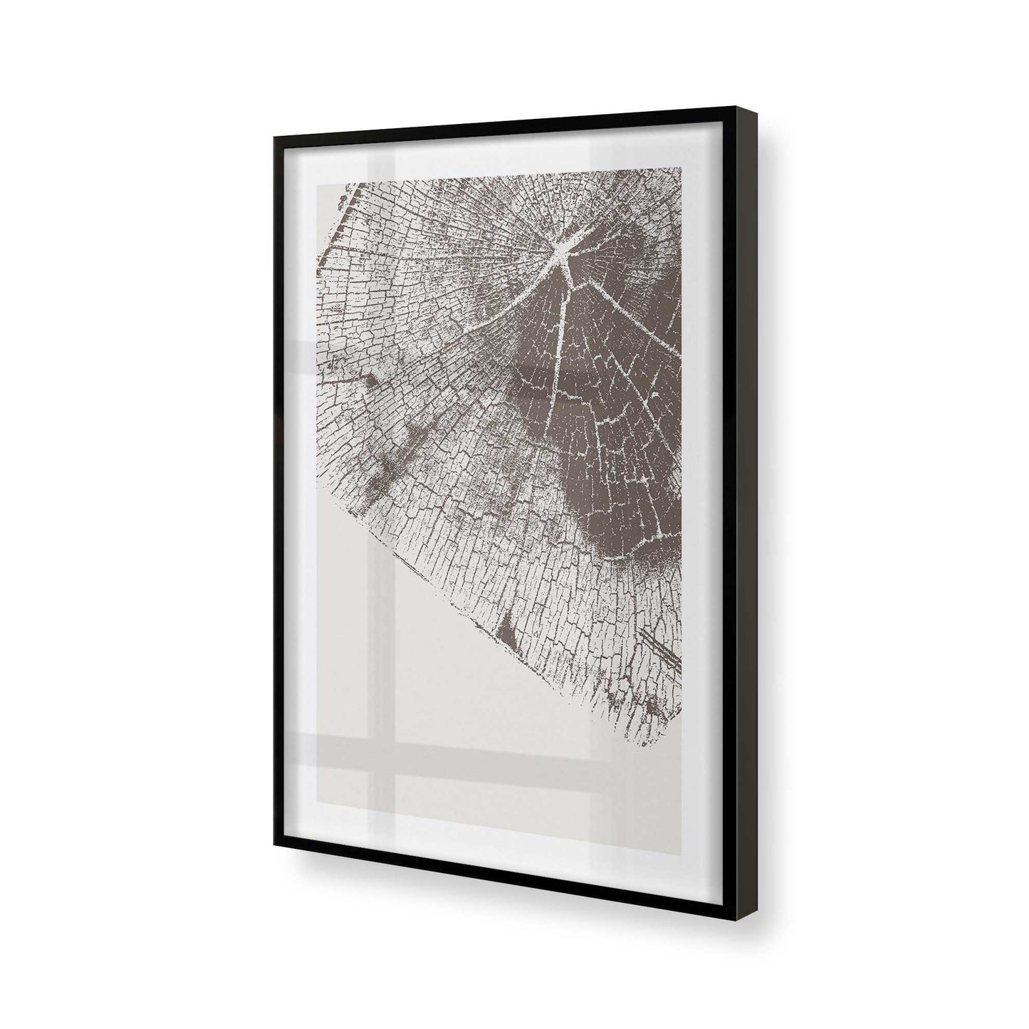 [Color:Satin Black], Picture of art in a Satin Black frame of the corner