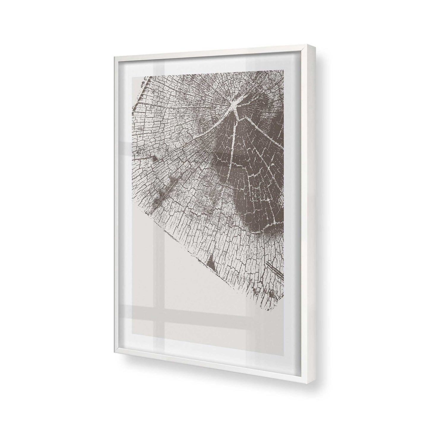[Color:Opaque White], Picture of art in a Opaque White frame of the corner