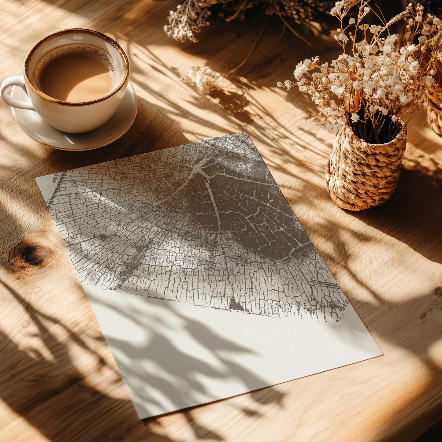 Modern Tree Ring III Art Print