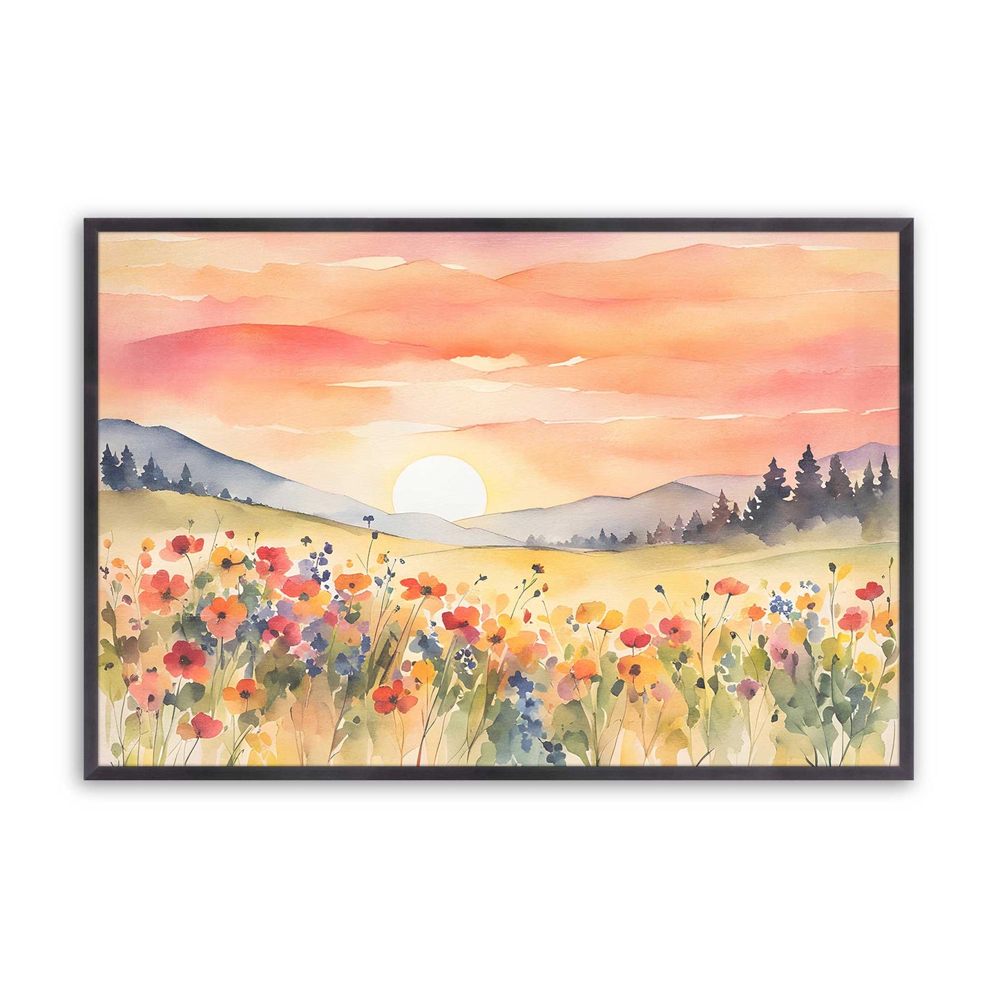 [Color:Weathered Zinc], Picture of art in a Weathered Zinc frame