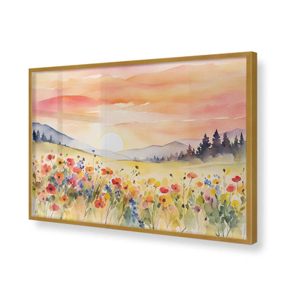 [Color:Polished Gold], Picture of art in a Polished Gold frame of the corner