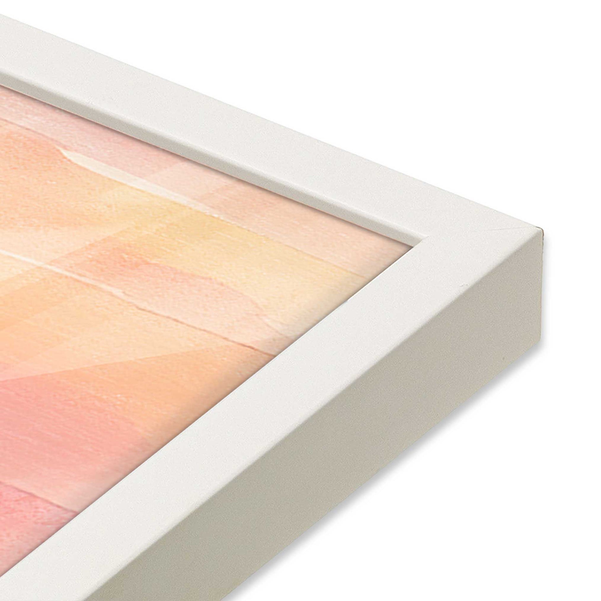 [Color:Opaque White], Picture of art in a Opaque White frame at an angle