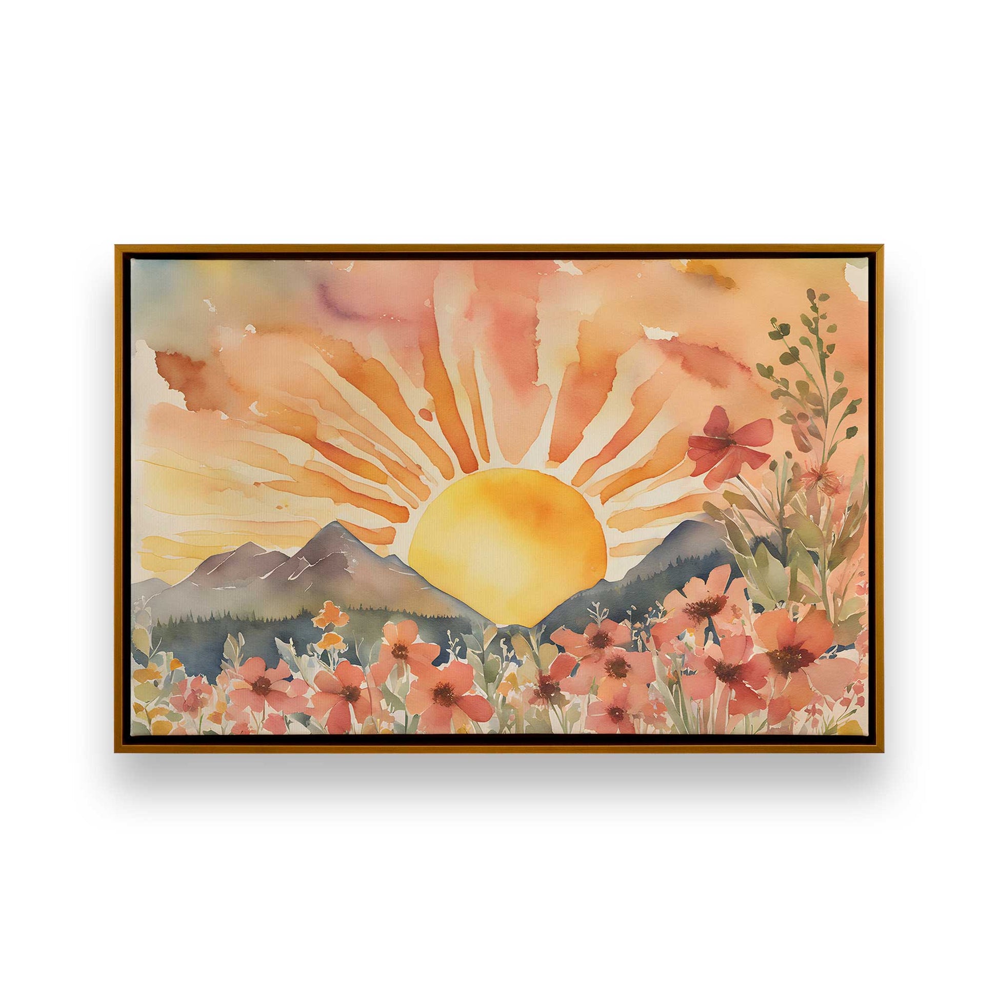 [Color:Polished Gold], Picture of art in a Polished Gold frame