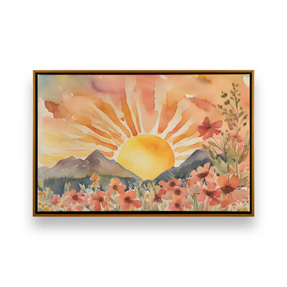 [Color:Polished Gold], Picture of art in a Polished Gold frame