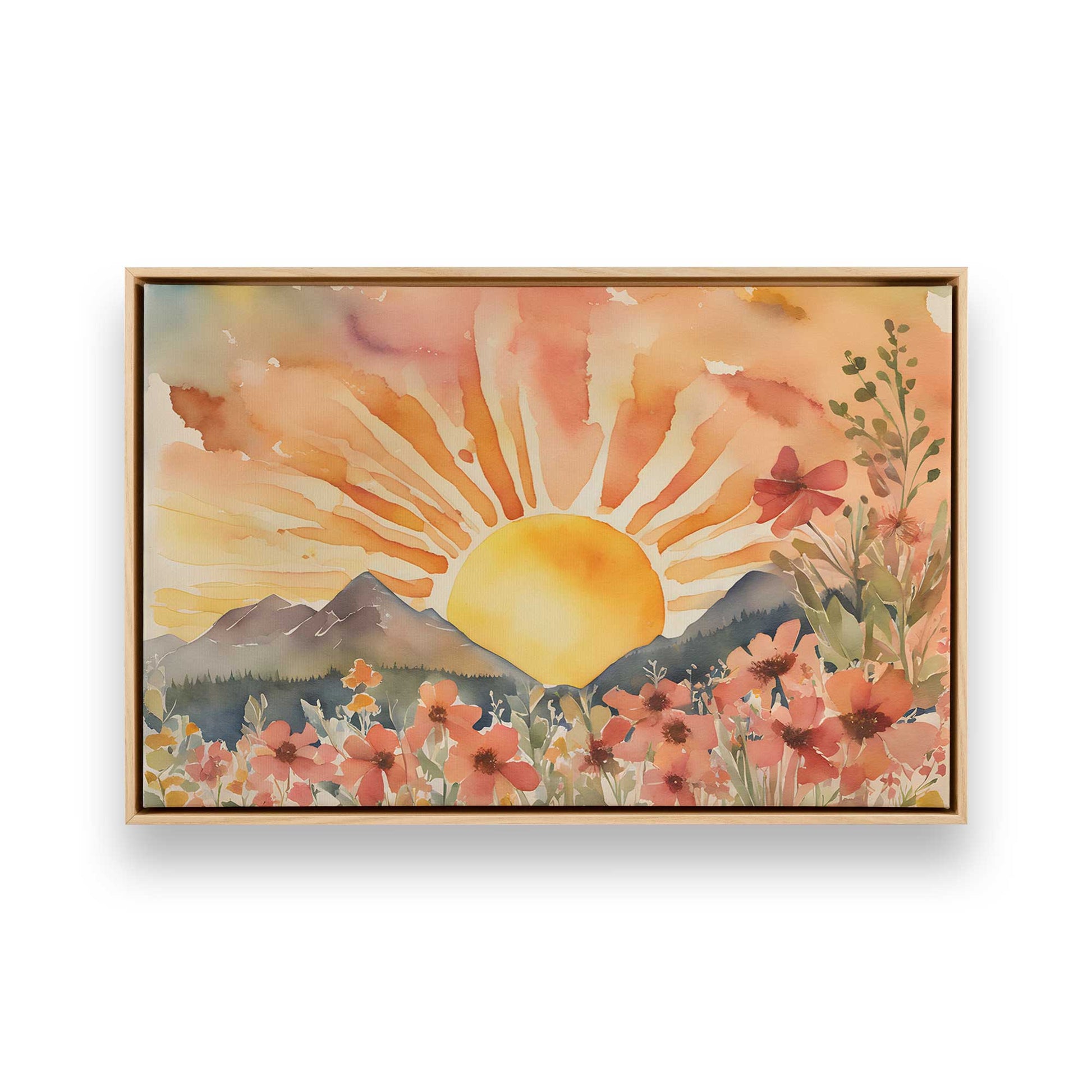 [Color:American Maple], Picture of art in a American Maple frame