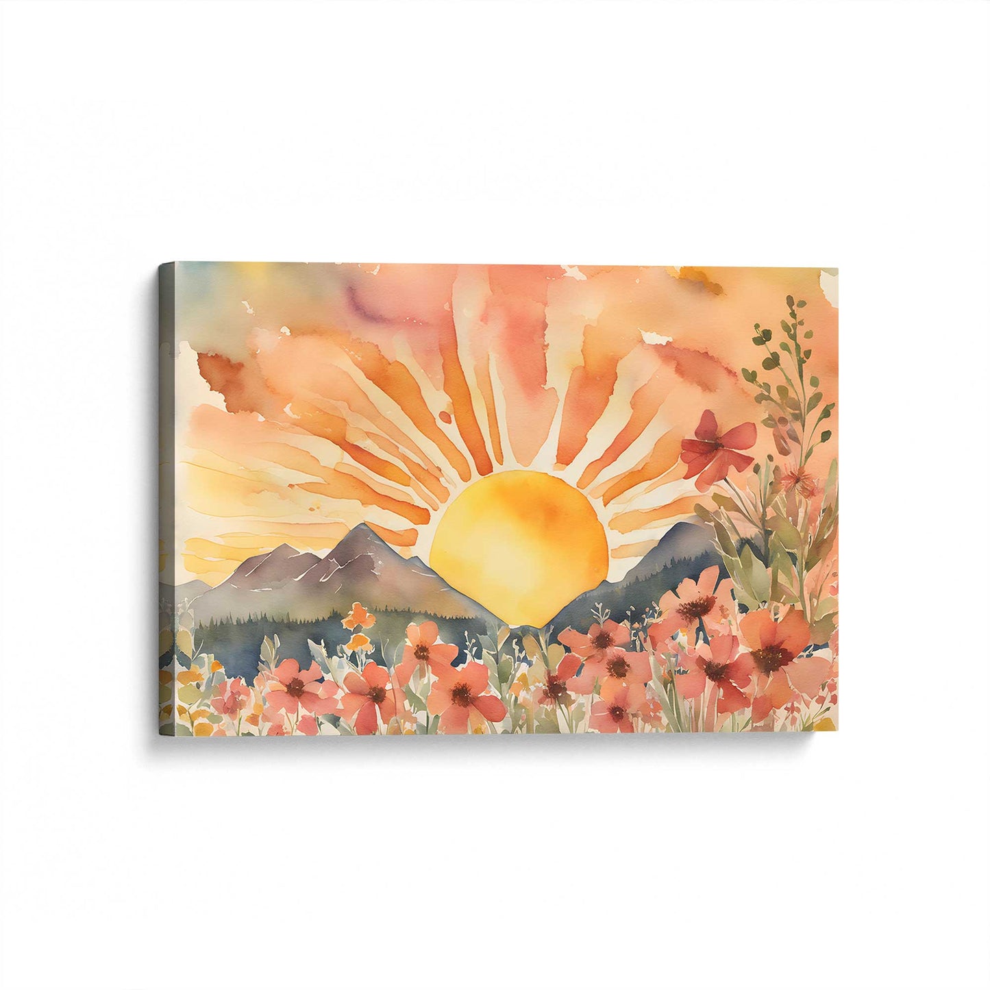 [Color:Stretched Canvas], Picture of art at an angle