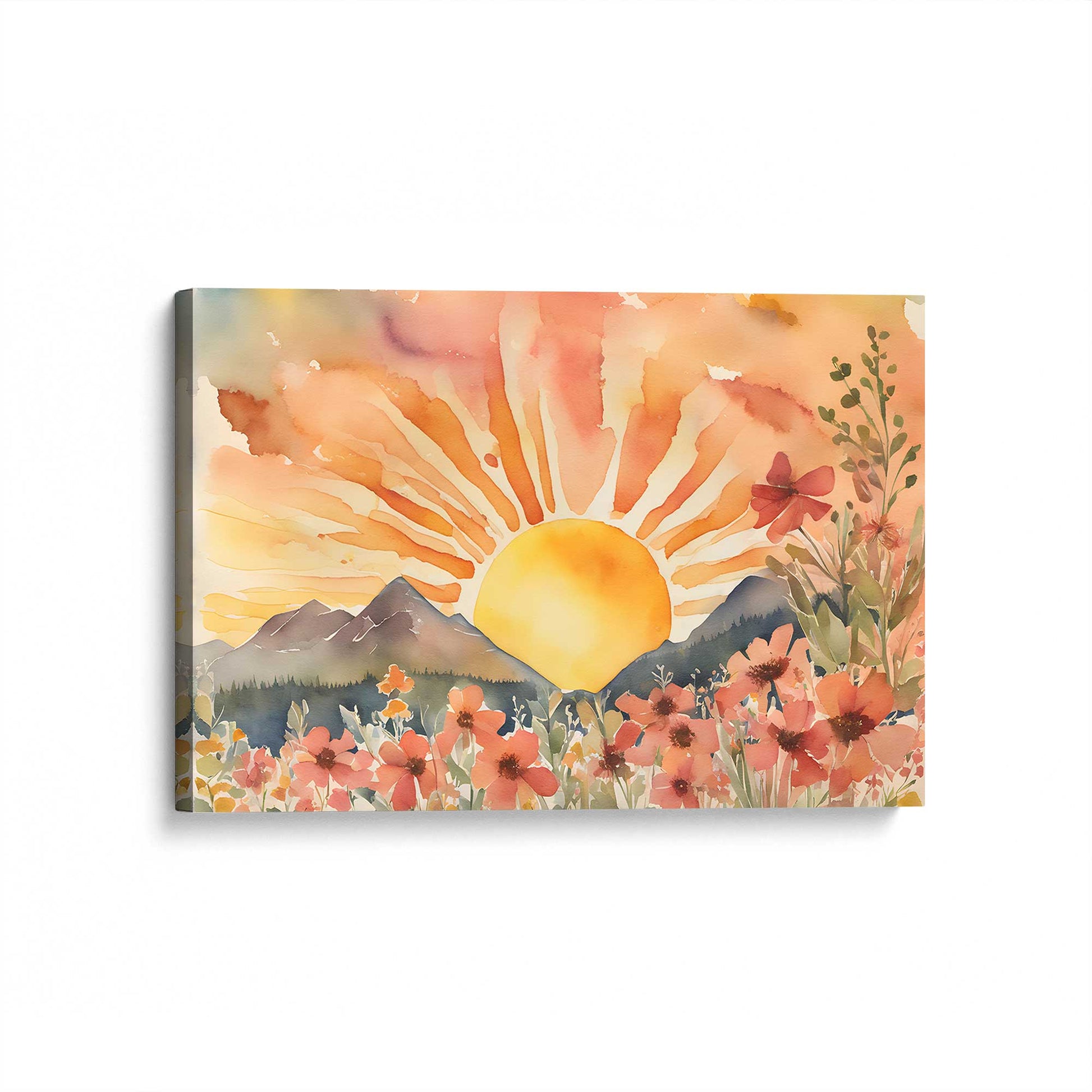 [Color:Stretched Canvas], Picture of art at an angle
