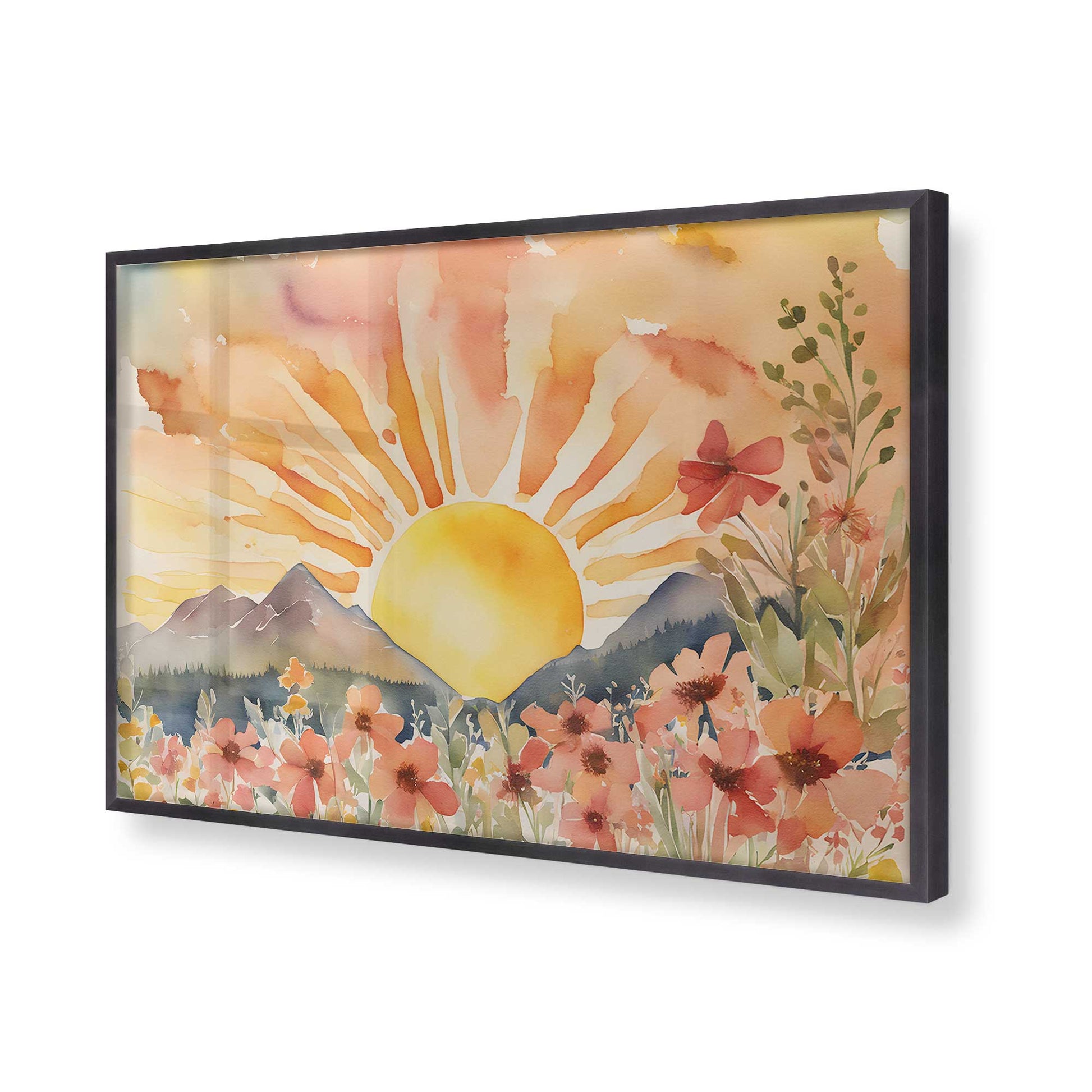 [Color:Weathered Zinc], Picture of art in a Weathered Zinc frame of the corner