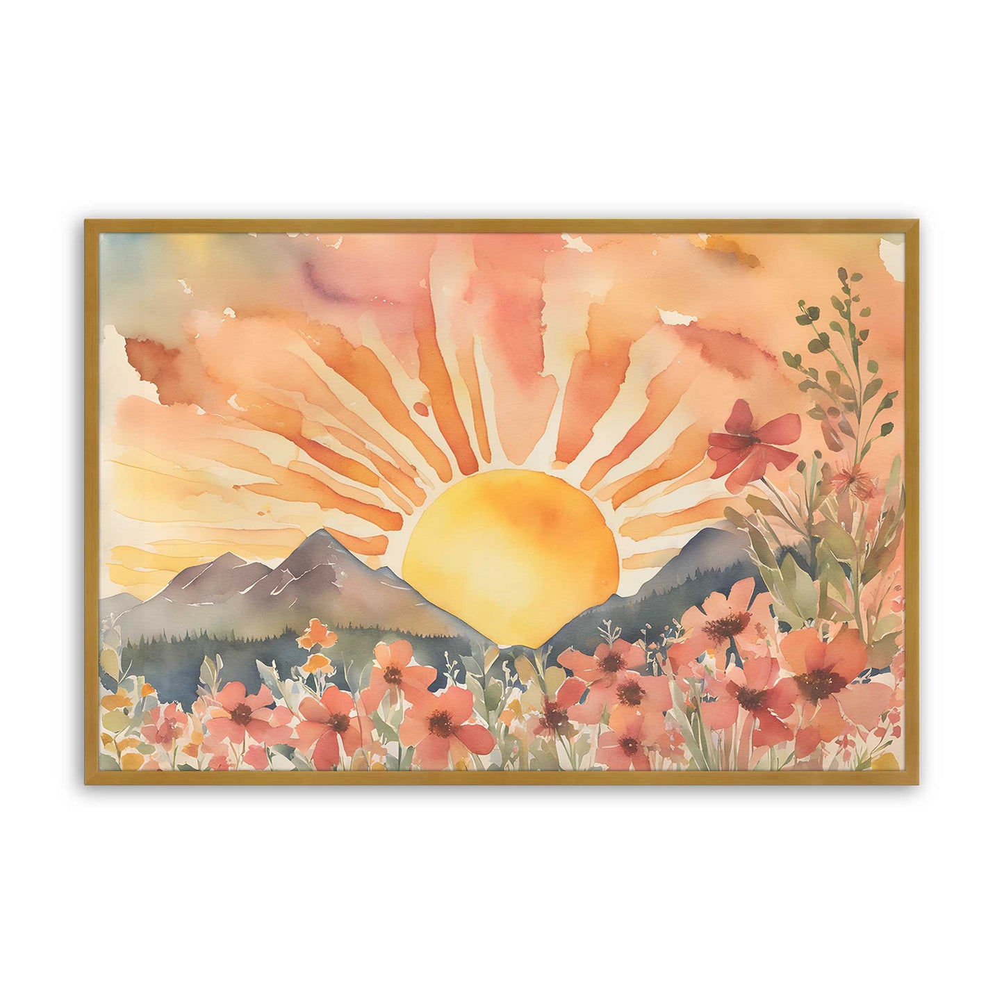 [Color:Polished Gold], Picture of art in a Polished Gold frame