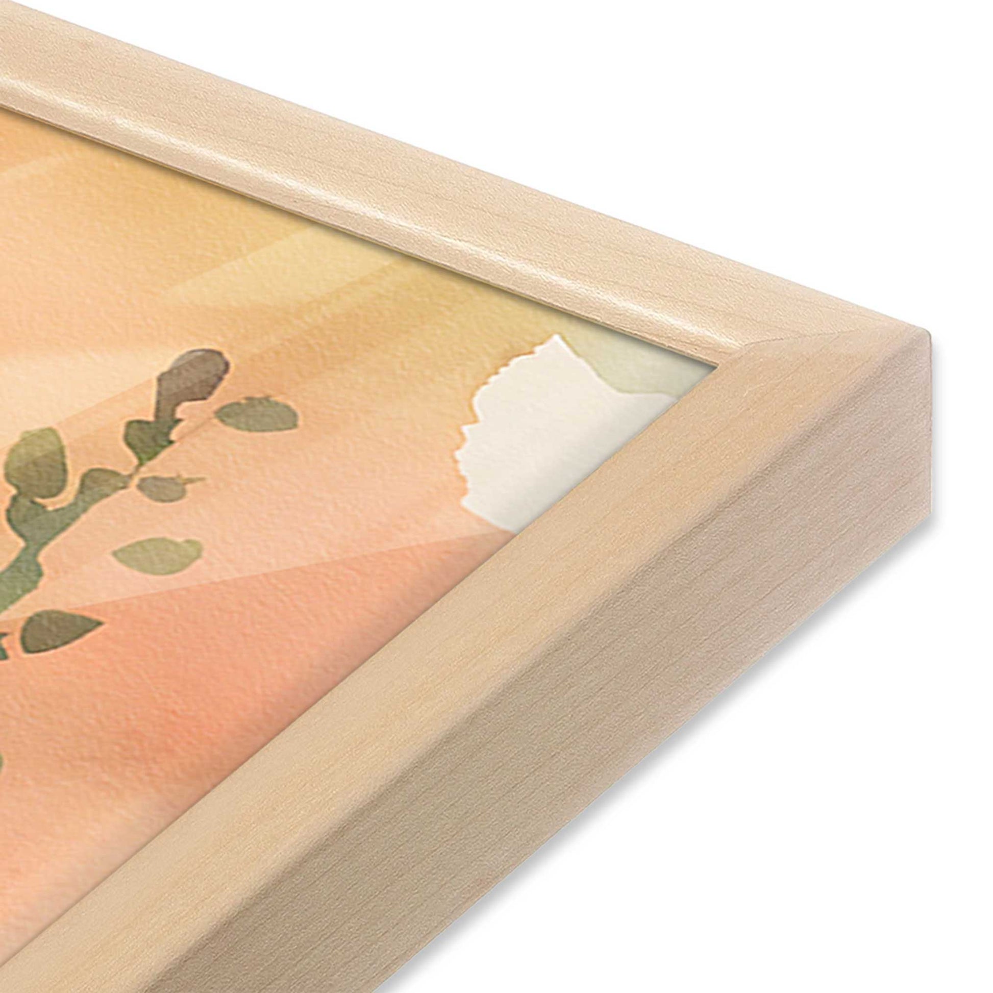 [Color:Raw Maple], Picture of art in a Raw Maple frame at an angle