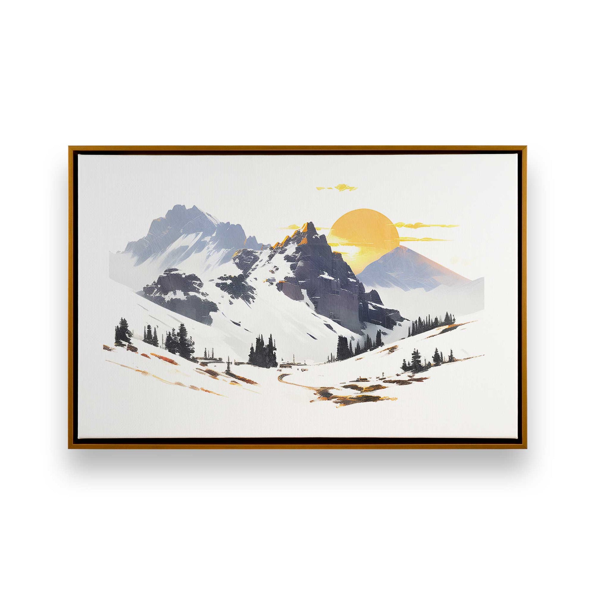 [Color:Polished Gold], Picture of art in a Polished Gold frame
