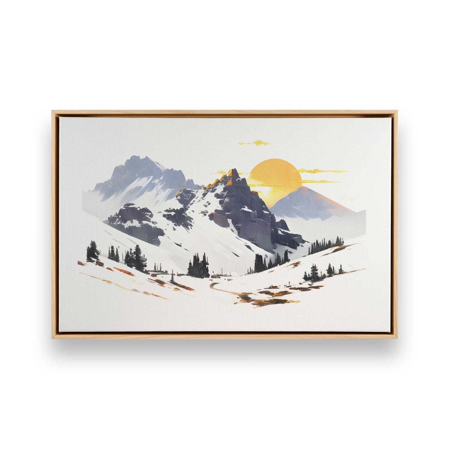 [Color:American Maple], Picture of art in a American Maple frame