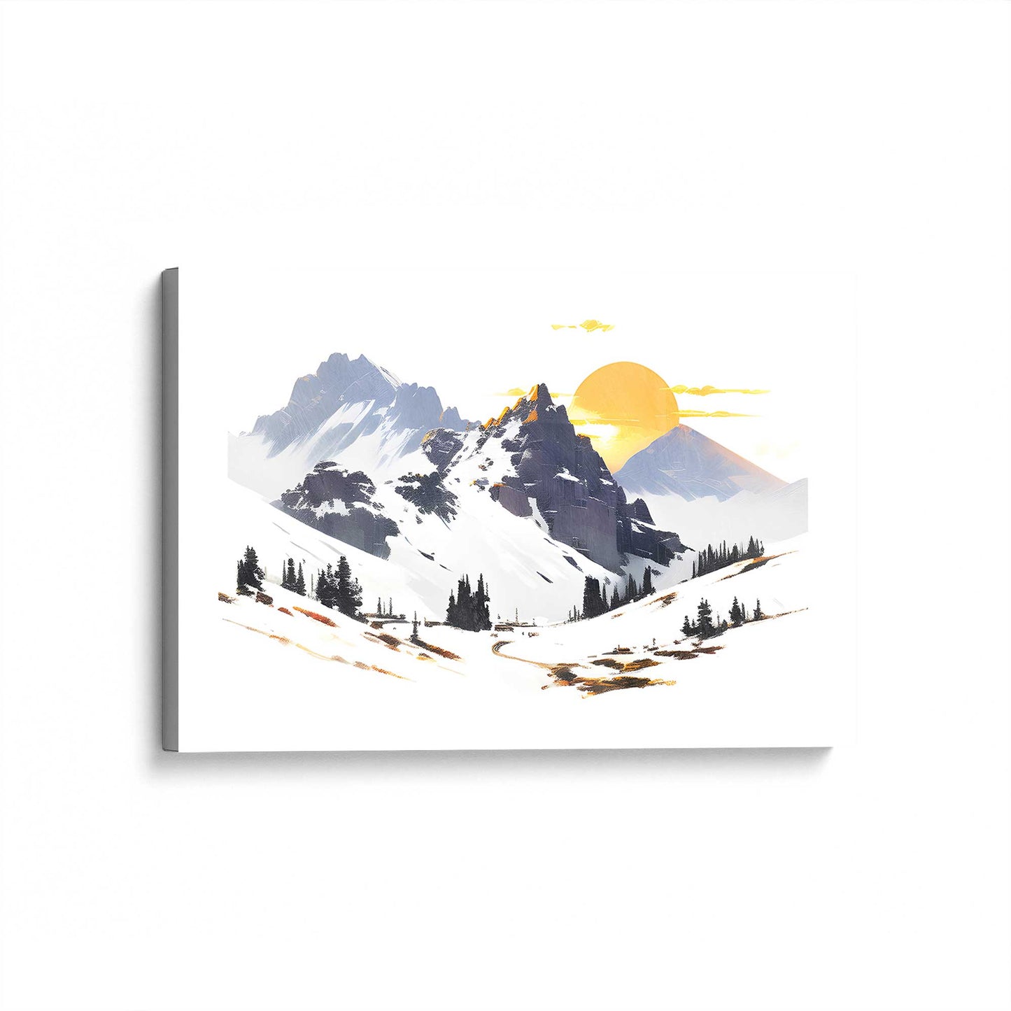 [Color:Stretched Canvas], Picture of art at an angle