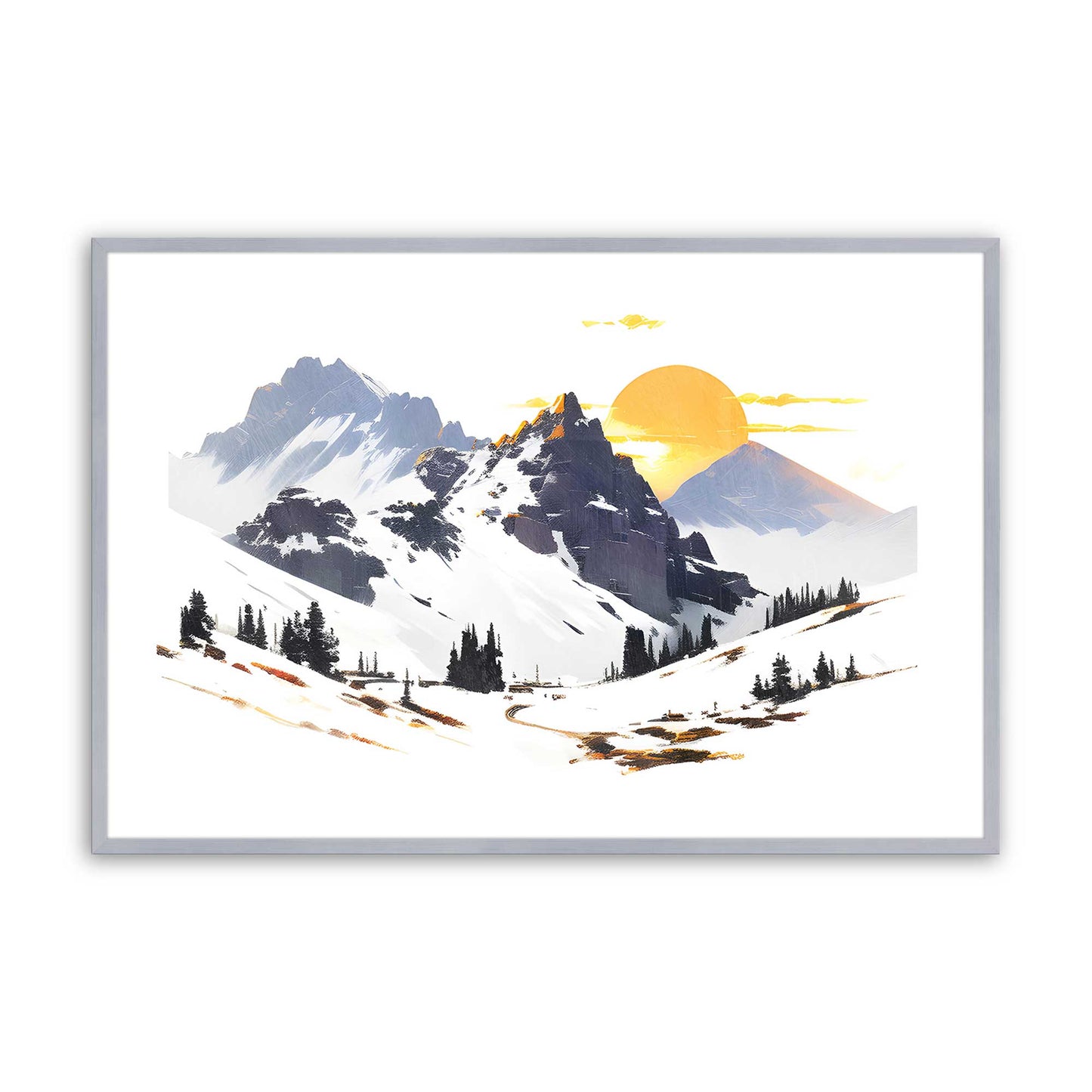 [Color:Polished Chrome], Picture of art in a Polished Chrome frame