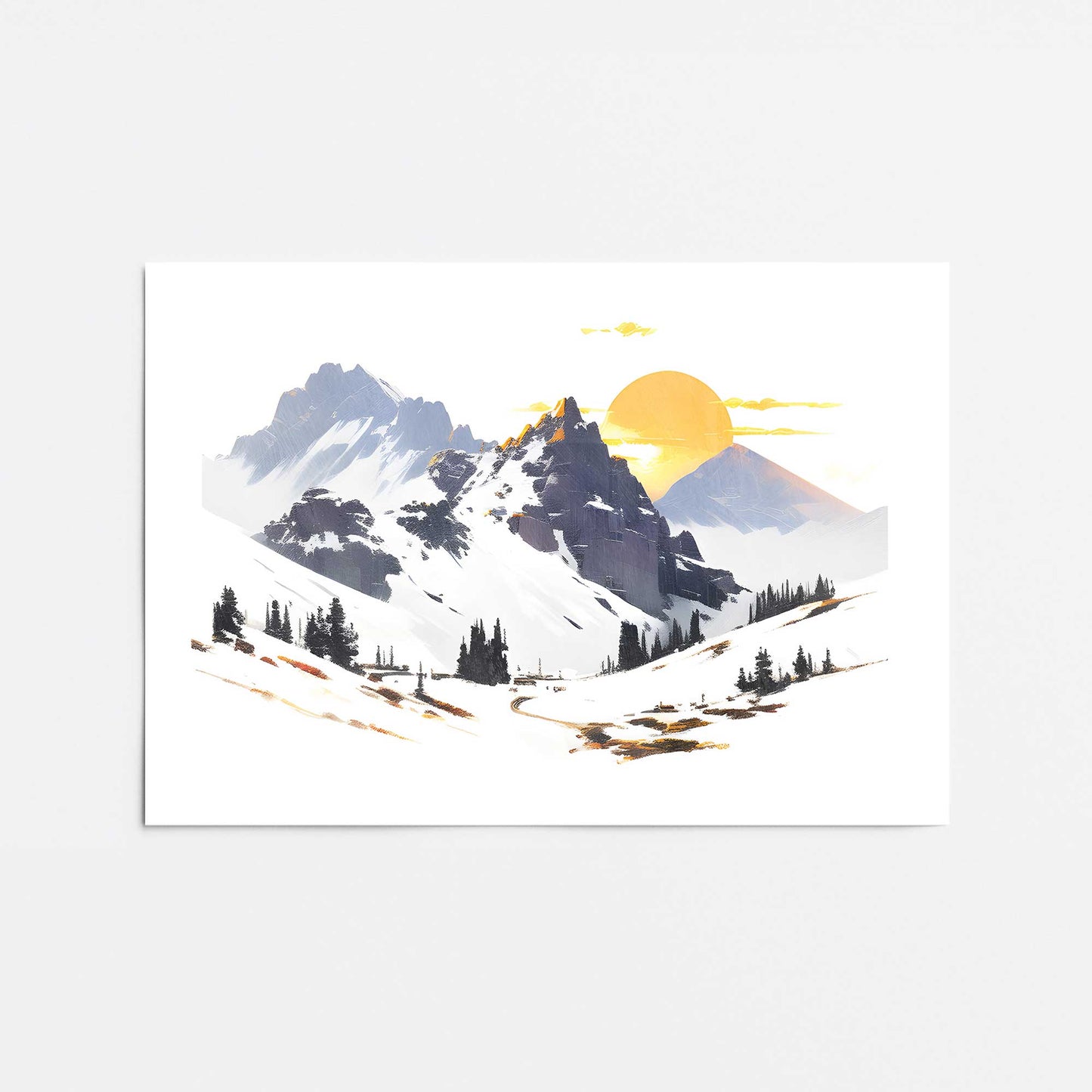 [color:Rolled Print], Picture of close up of art