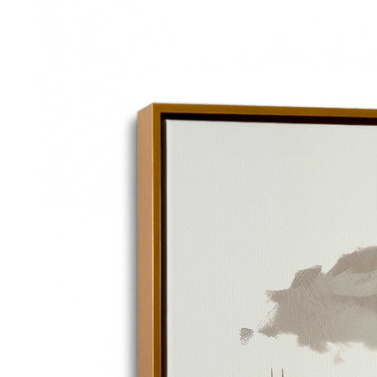 [Color:Polished Gold], Picture of art in a Polished Gold frame at an angle