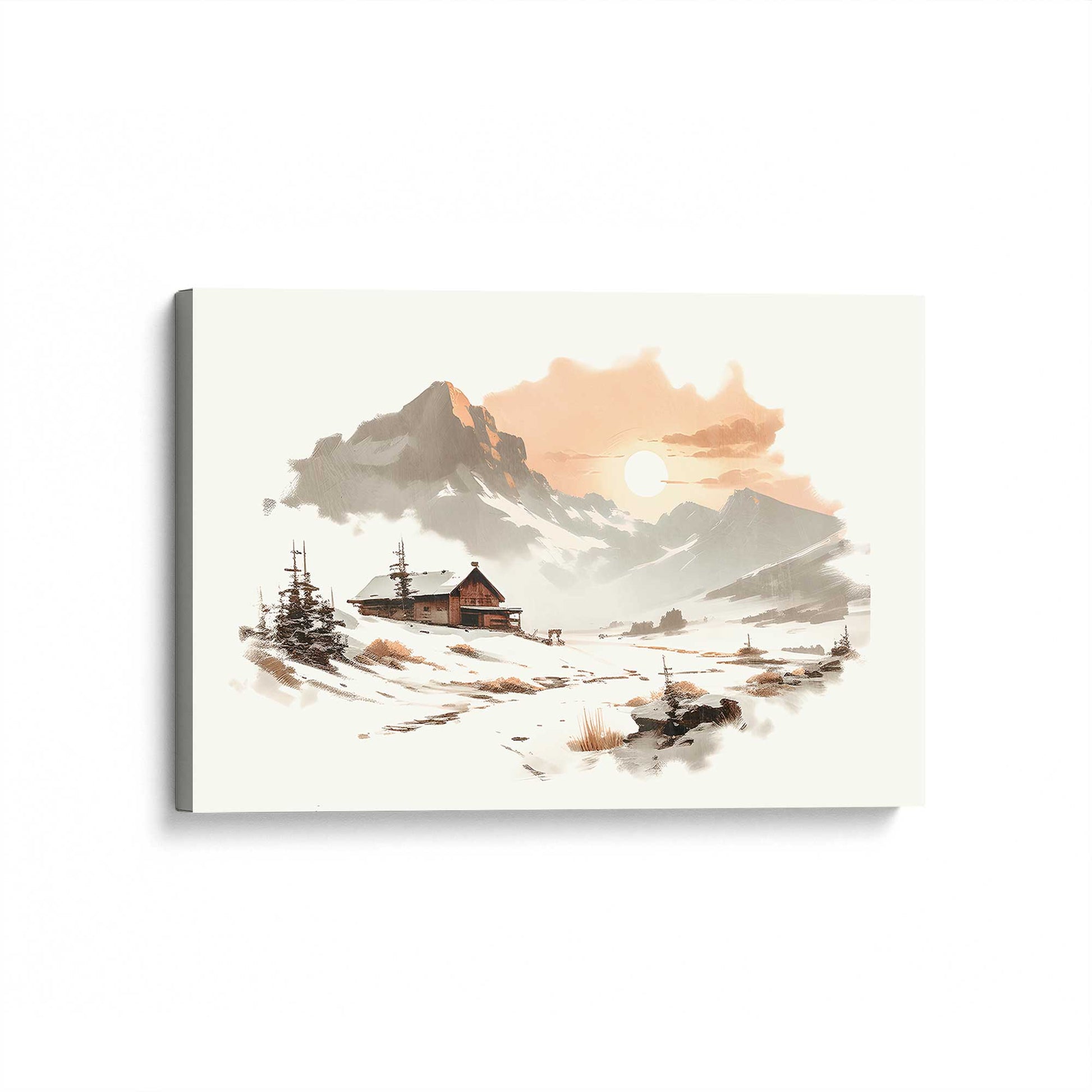 [Color:Stretched Canvas], Picture of art at an angle