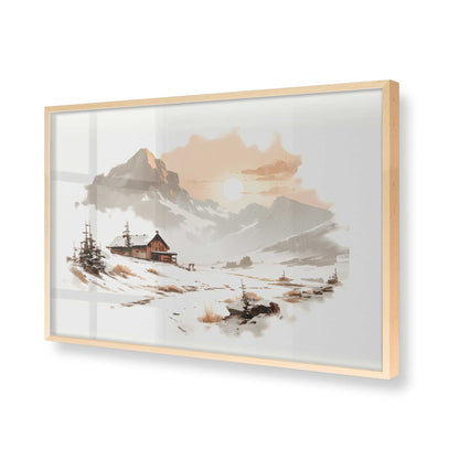 [Color:Raw Maple], Picture of art in a Raw Maple frame of the corner