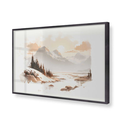 [Color:Weathered Zinc], Picture of art in a Weathered Zinc frame of the corner