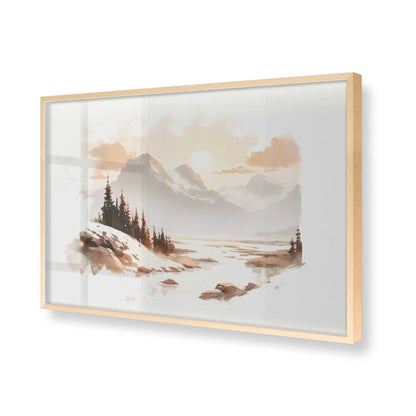 [Color:Raw Maple], Picture of art in a Raw Maple frame of the corner