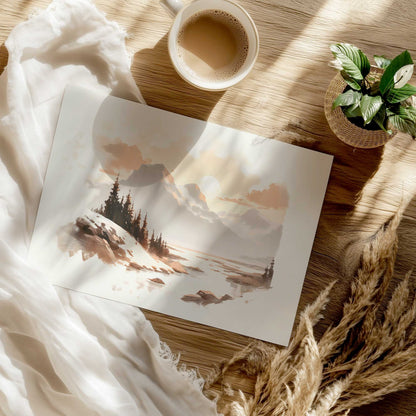 Winter Morning Landscape II Art Print