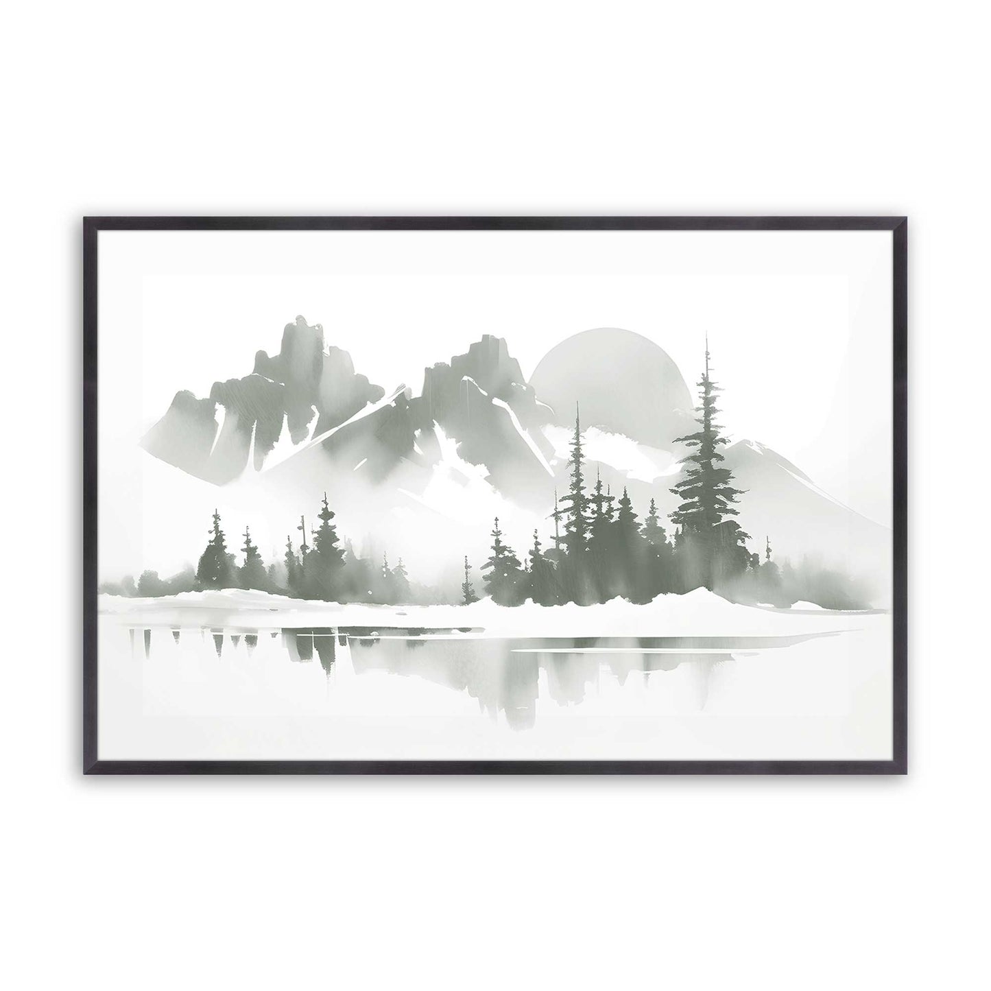 [Color:Weathered Zinc], Picture of art in a Weathered Zinc frame