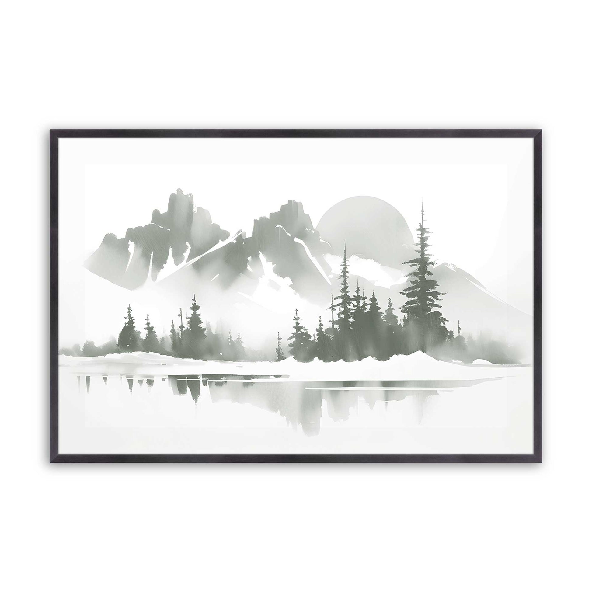 [Color:Weathered Zinc], Picture of art in a Weathered Zinc frame