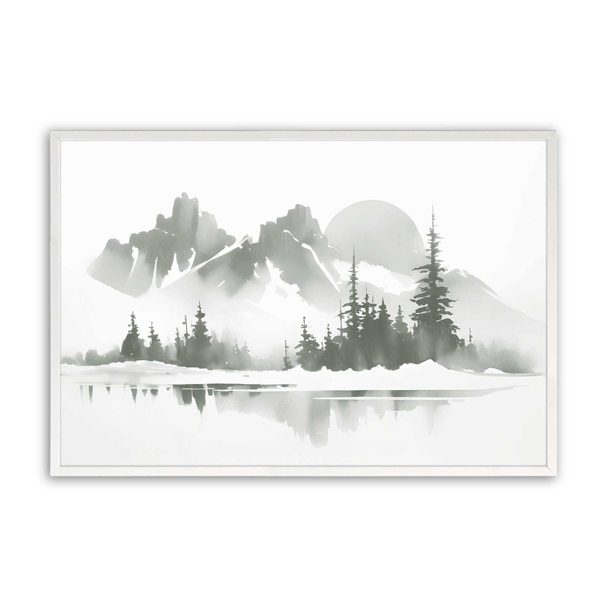 [Color:Opaque White], Picture of art in a Opaque White frame