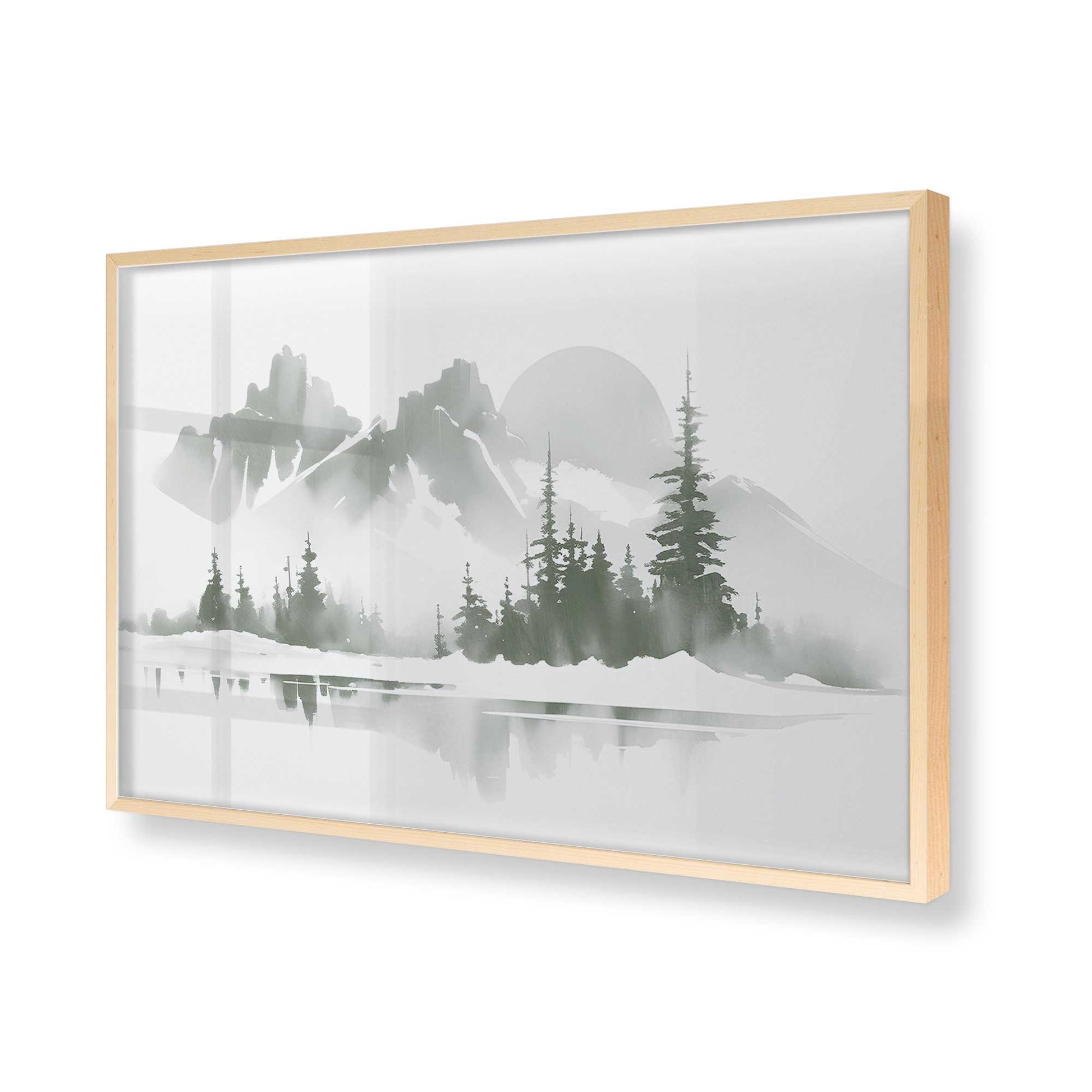 [Color:Raw Maple], Picture of art in a Raw Maple frame of the corner