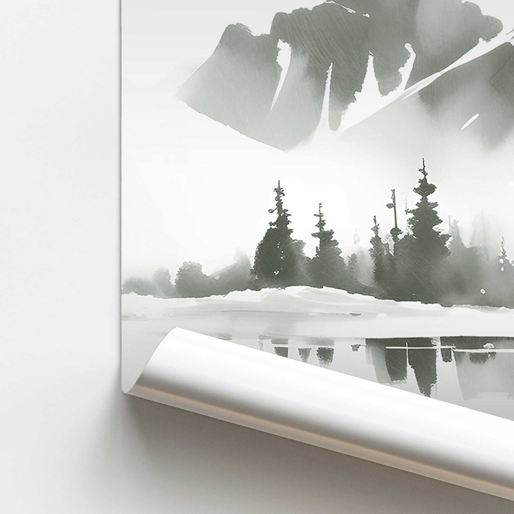 [color:Rolled Print], Picture of close up of art