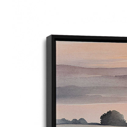 [Color:Satin Black], Picture of art in a Satin Black frame at an angle