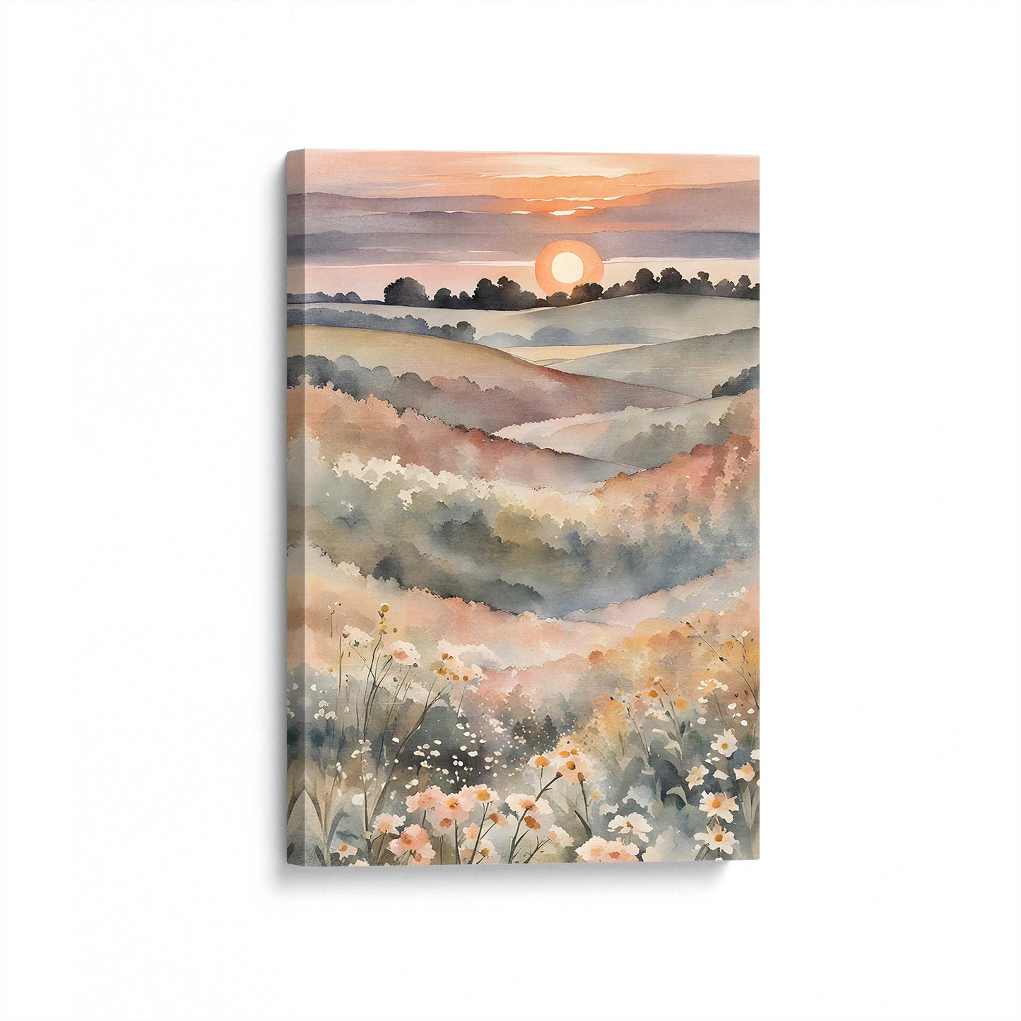 [Color:Stretched Canvas], Picture of art at an angle